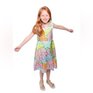 Emily McCarthy mini bow midi dress-flora cheetah